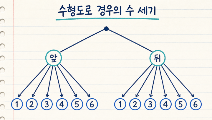 경우의 수를 펼치는 수형도